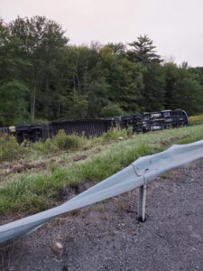 Afternoon Interstate Tractor Trailer Rollover