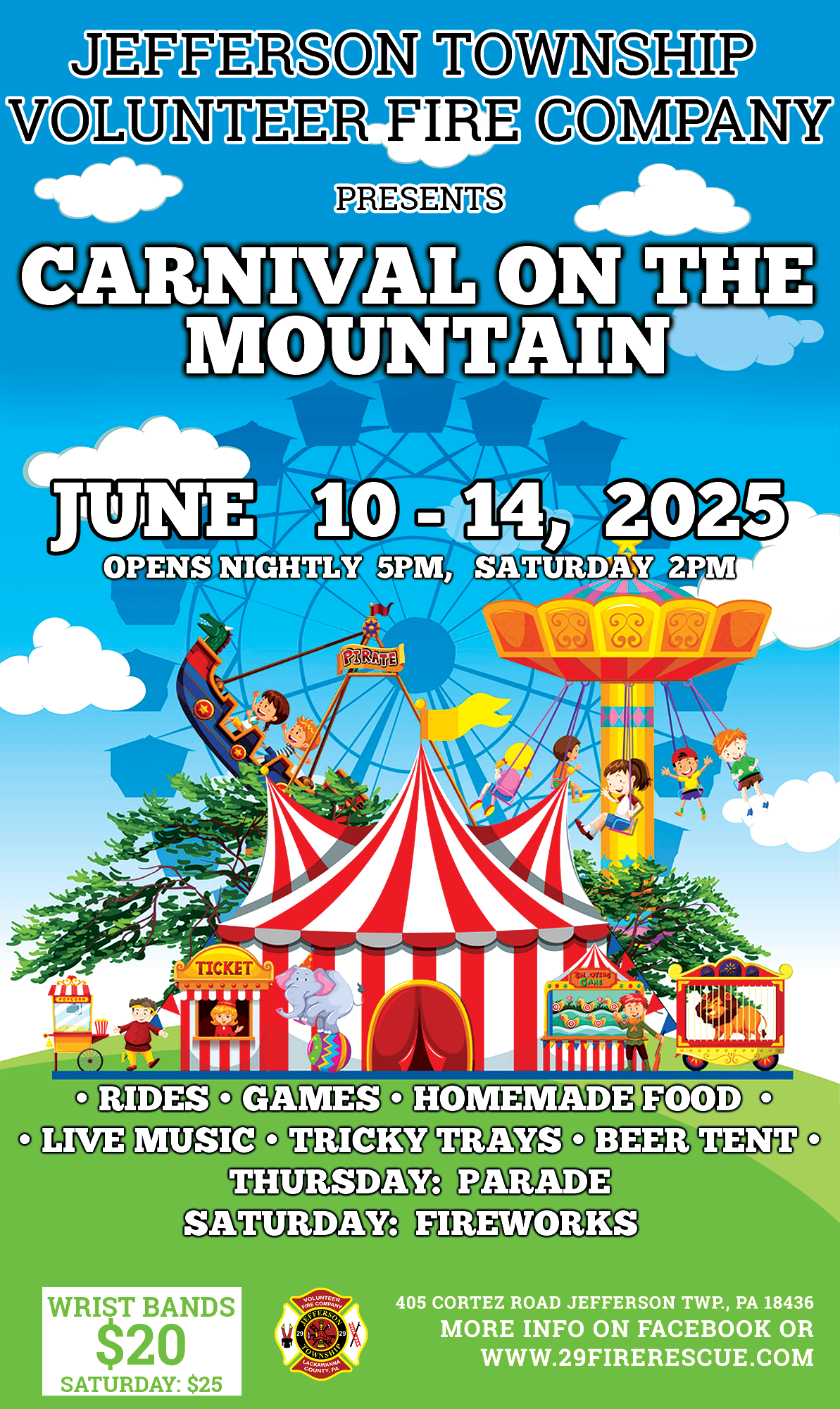 Carnival on the Mountain – 2025 – Jefferson Township Volunteer