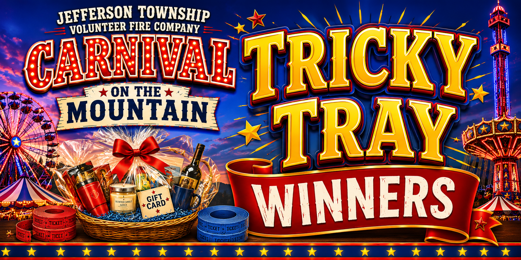 2026 Tricky Tray Winners Posted – Carnival on the Mountain
